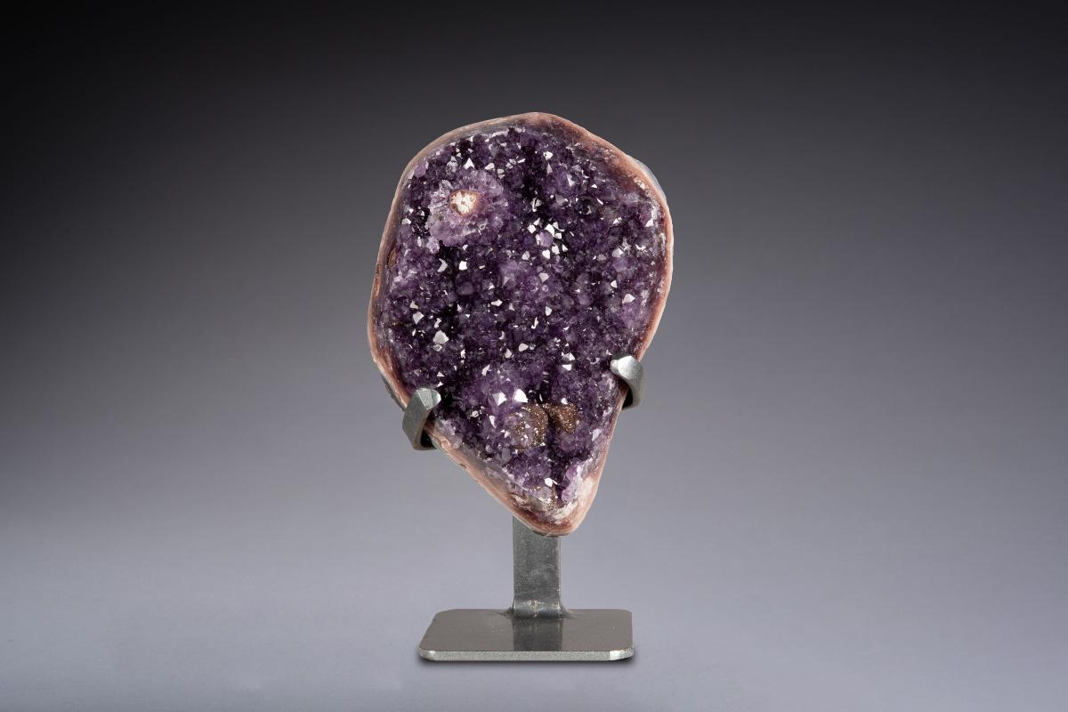 BEAUTIFUL AMETHYST CLUSTER WITH PURPLE AND PINK JASPER